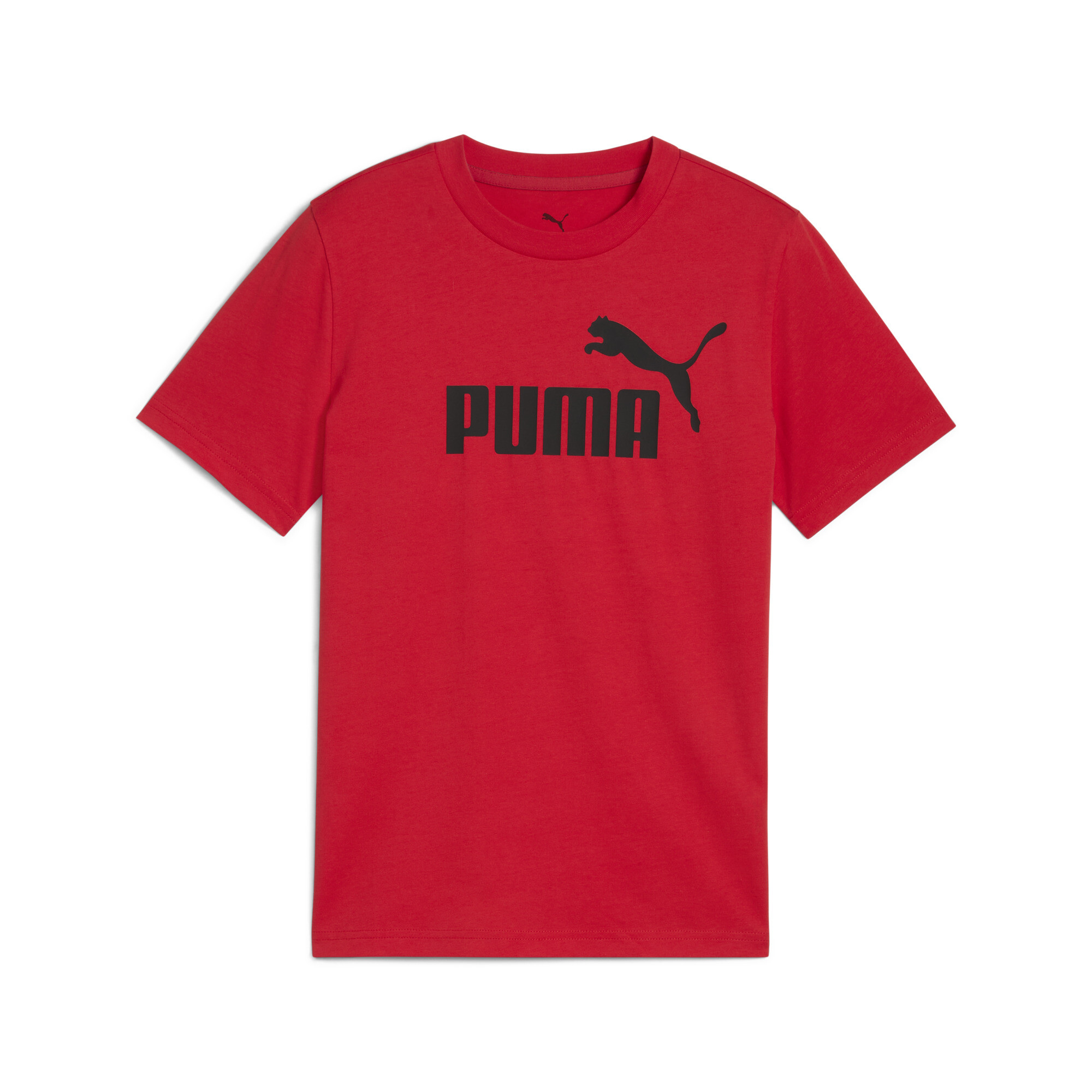 Puma ESS No. 1 Logo T-Shirt Teenager Für Herren Für Damen Für Kinder | Mit Plain | Red | Größe: 15-16Y