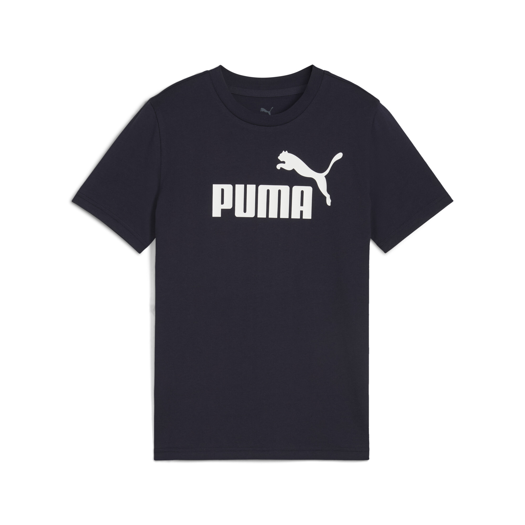 Puma ESS No. 1 Logo T-Shirt Teenager Für Herren Für Damen Für Kinder | Mit Plain | New Navy | Größe: 15-16Y