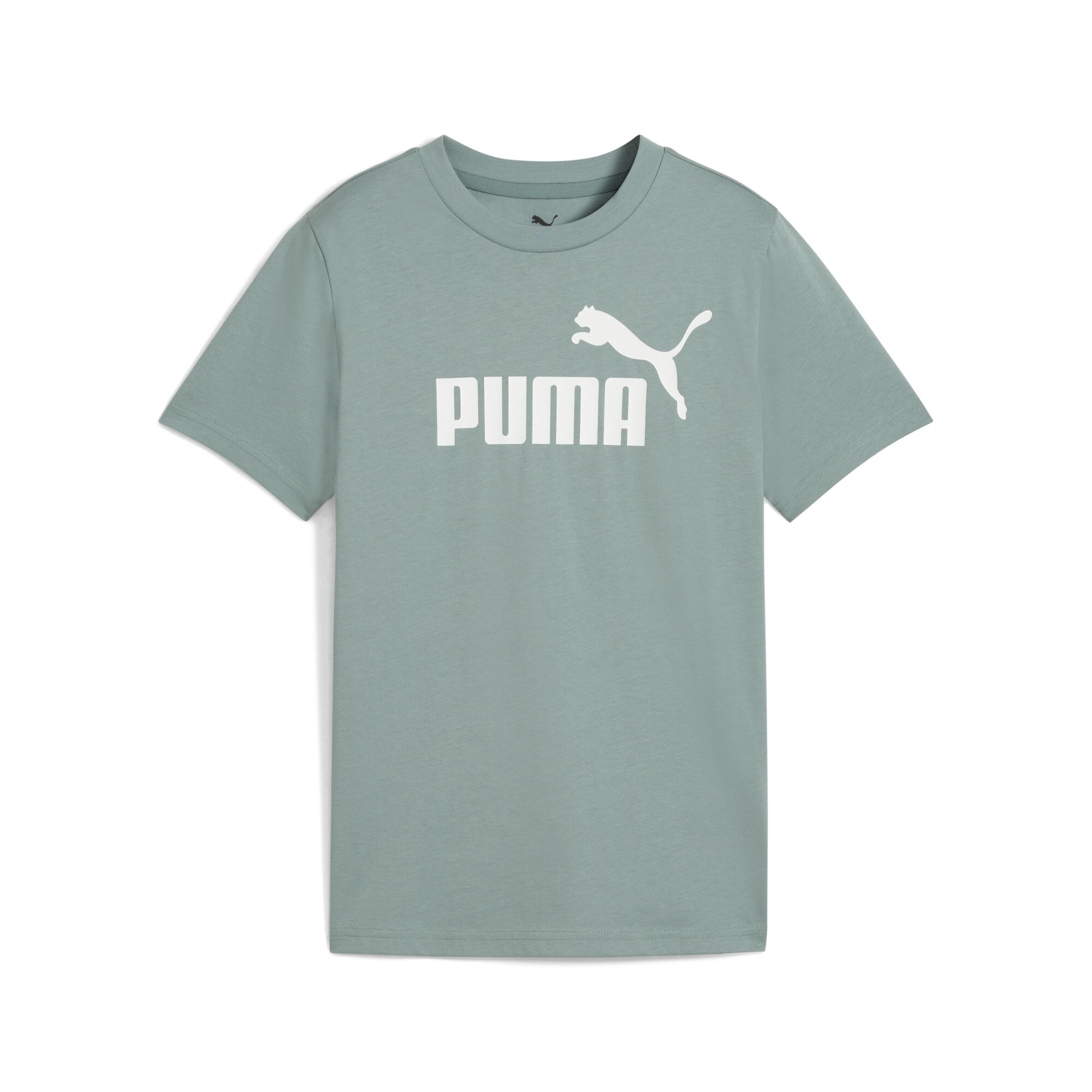 Puma ESS No. 1 Logo T-Shirt Teenager Für Herren Für Damen Für Kinder | Mit Plain | Green Moon | Größe: 15-16Y