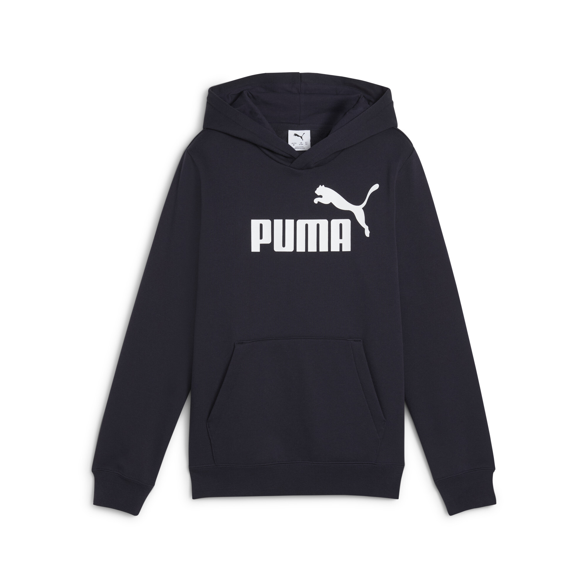 PUMA ESS No. 1-logo fleece hoodie voor Heren, Blauw, Maat 15-16Y thumbnail 3