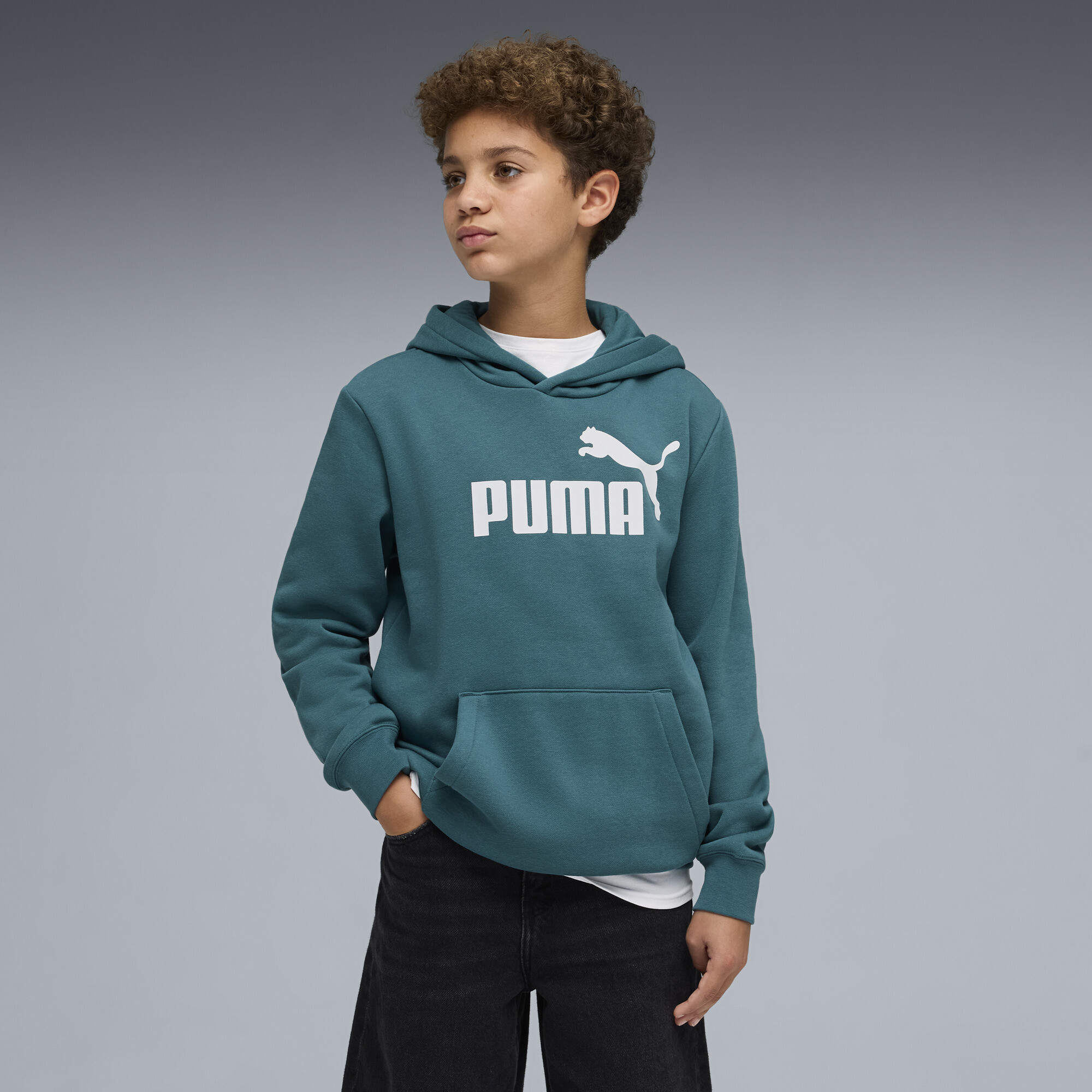 PUMA ESS No. 1-logo fleece hoodie voor Heren, Maat 13-14Y