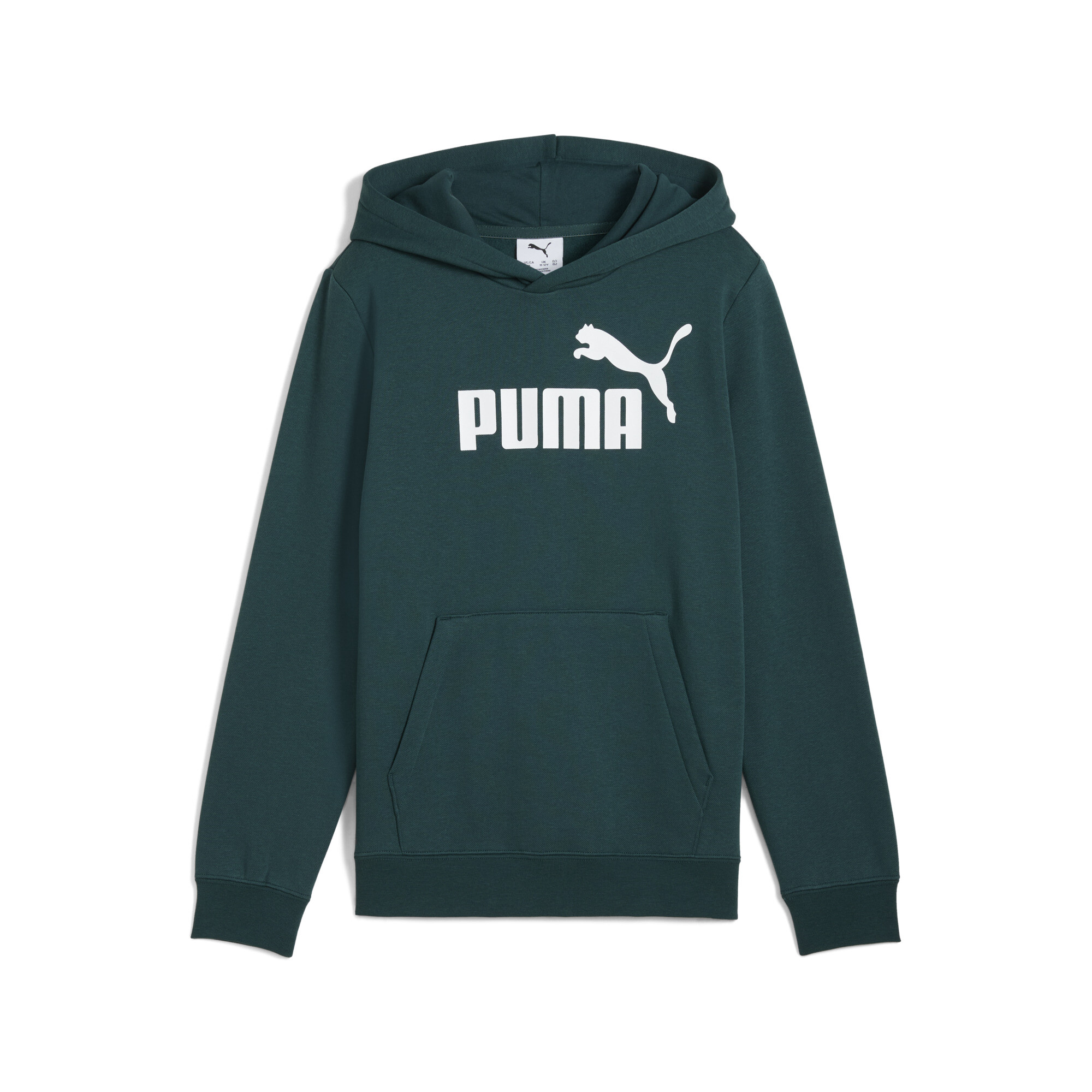 PUMA ESS No. 1-logo fleece hoodie voor Heren, Groen, Maat 15-16Y thumbnail 3