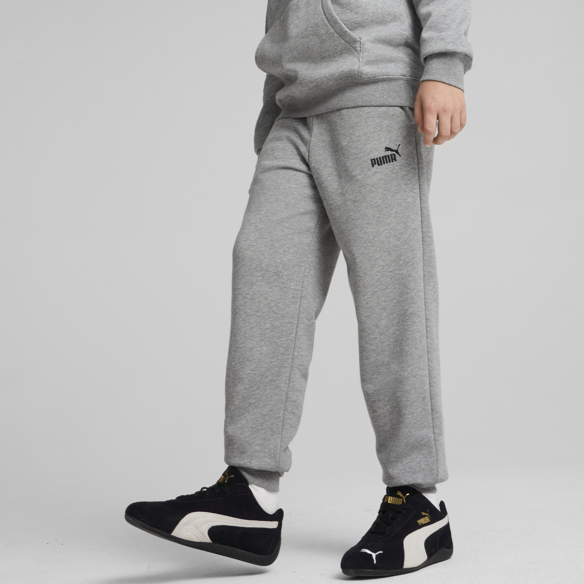 Puma ESS No. 1 Logo Jogginghose Teenager Für Herren Für Damen Für Kinder | Mit Plain | Medium Gray Heather | Größe: 13-1...