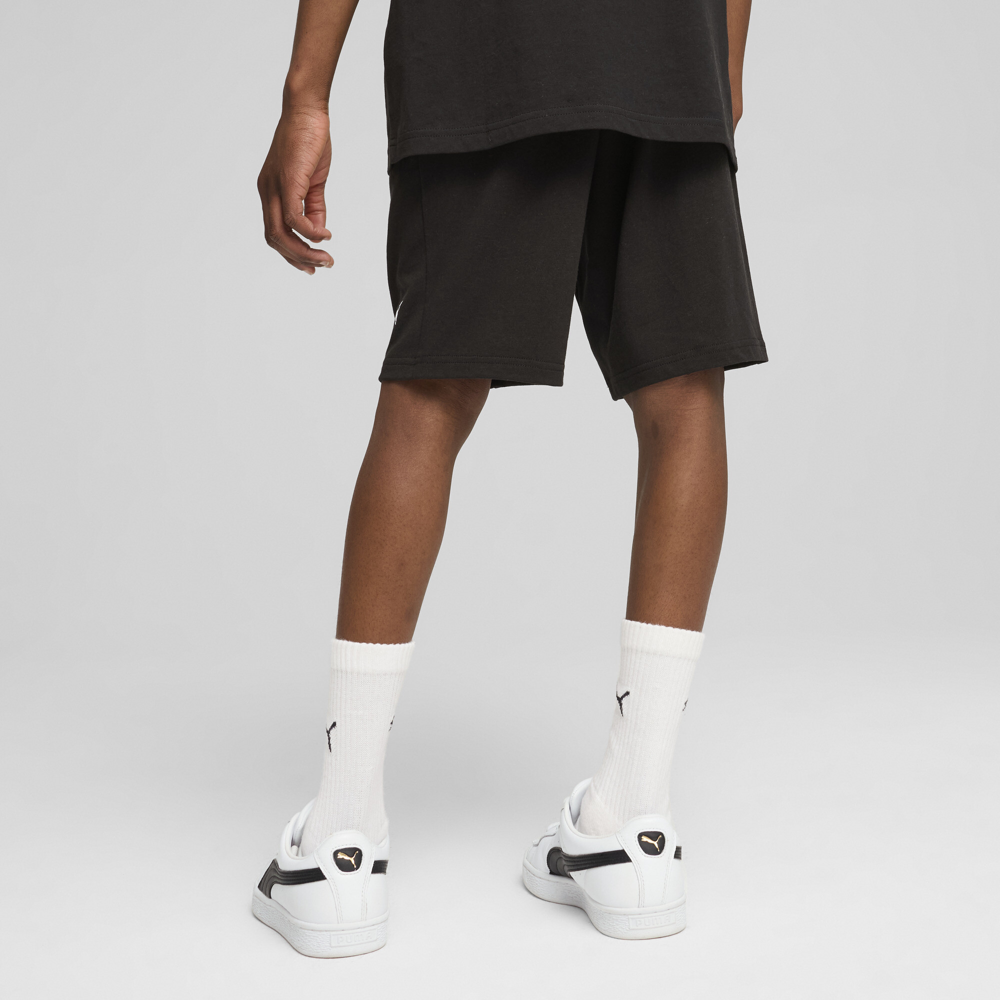 PUMA ESS No. 1-logo jersey short voor Heren, Zwart, Maat 9-10Y thumbnail 5