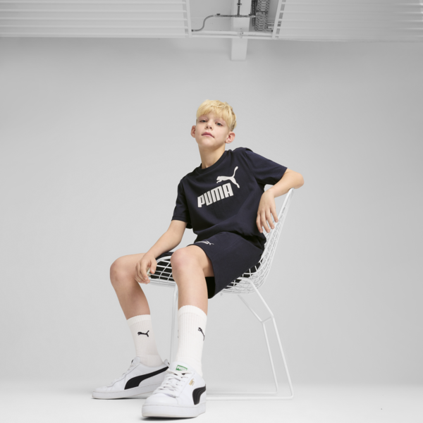 ESS No. 1 Logo Jersey Shorts Youth, New Navy, large-ZAF