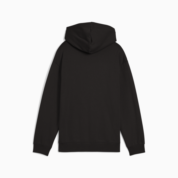 ESS Small No. 1 Logo Relaxed Fleece Hoodie Youth, PUMA Black, large-ZAF