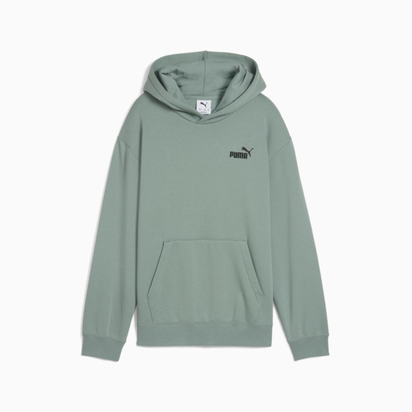 ESS Small No. 1 Logo Relaxed Fleece Hoodie Youth, Green Moon, large-ZAF