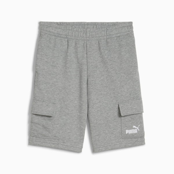 Essentials No. 1 Logo Cargo Shorts Youth, Medium Gray Heather, large-MEX