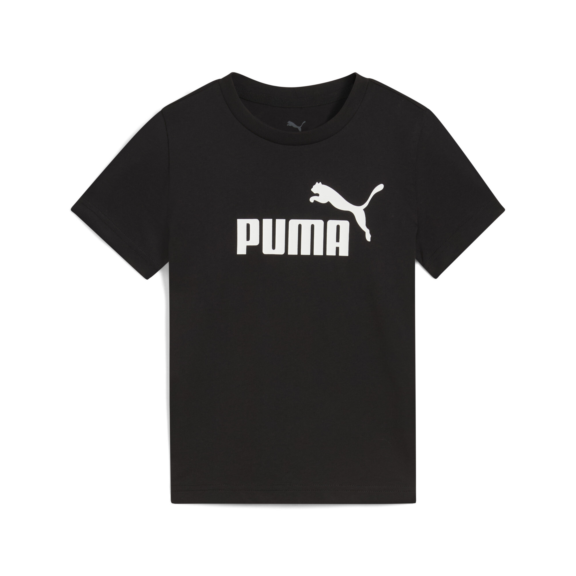 PUMA ESS No. 1-logo T-shirt voor Heren, Zwart, Maat 6-7Y thumbnail 3
