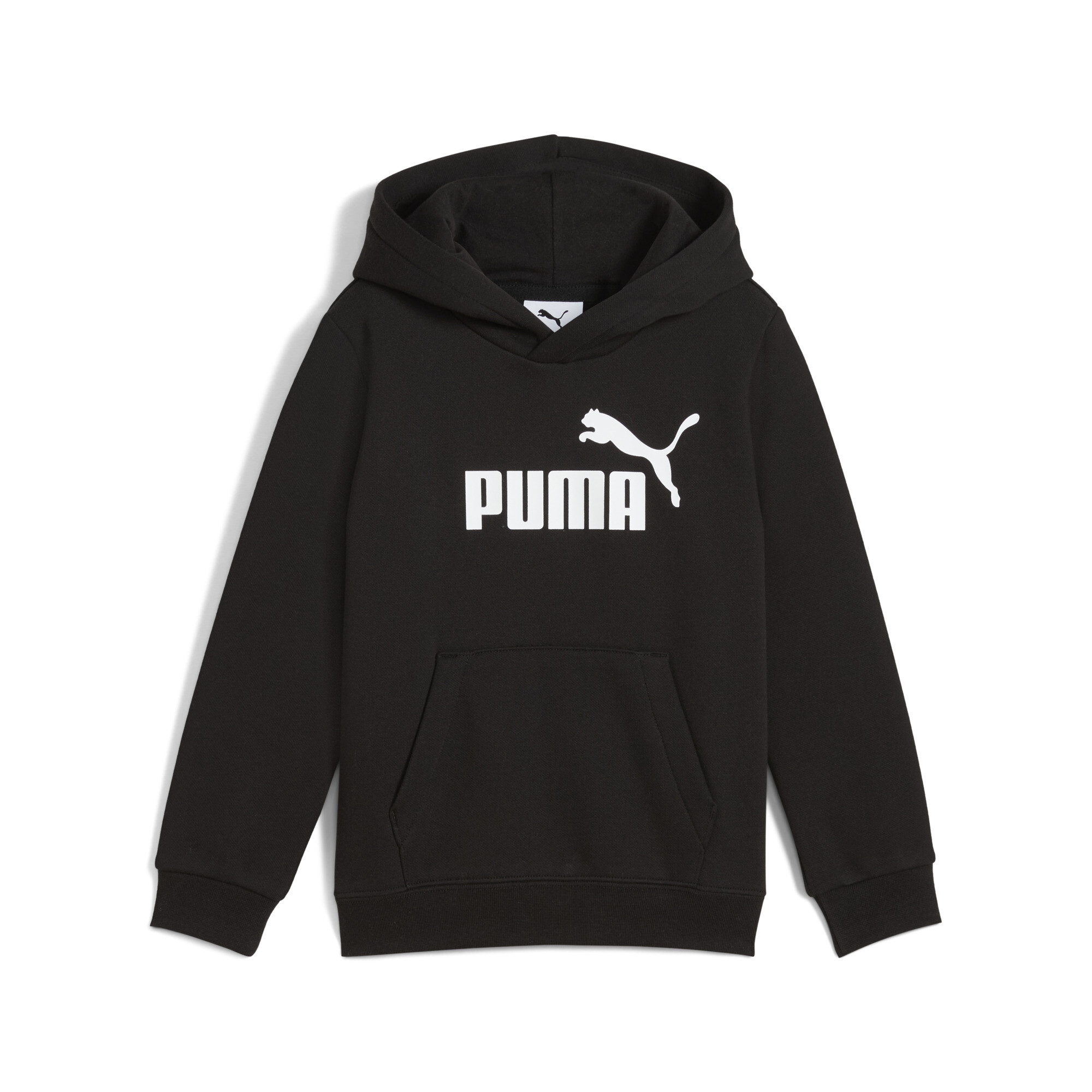 PUMA ESS No. 1-logo fleece hoodie voor Heren, Zwart, Maat 5-6Y thumbnail 3