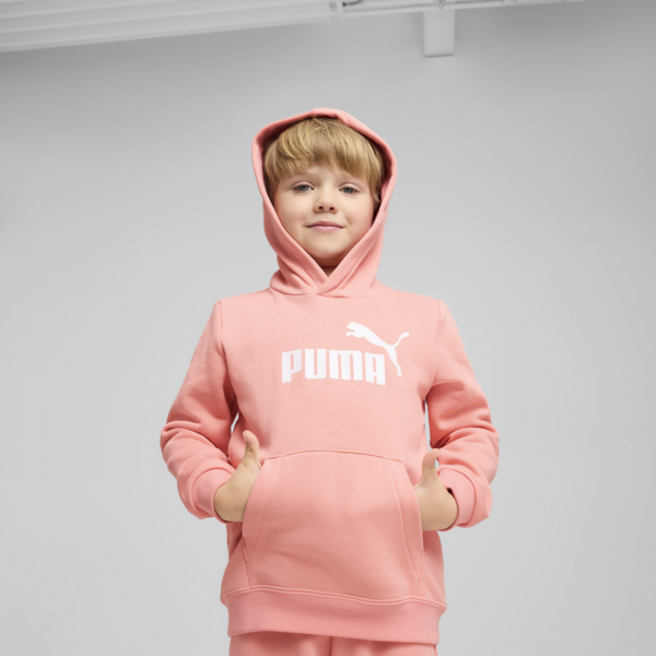 ESS No. 1 Logo Fleece Hoodie Kids, Pink Fruit, large-ZAF