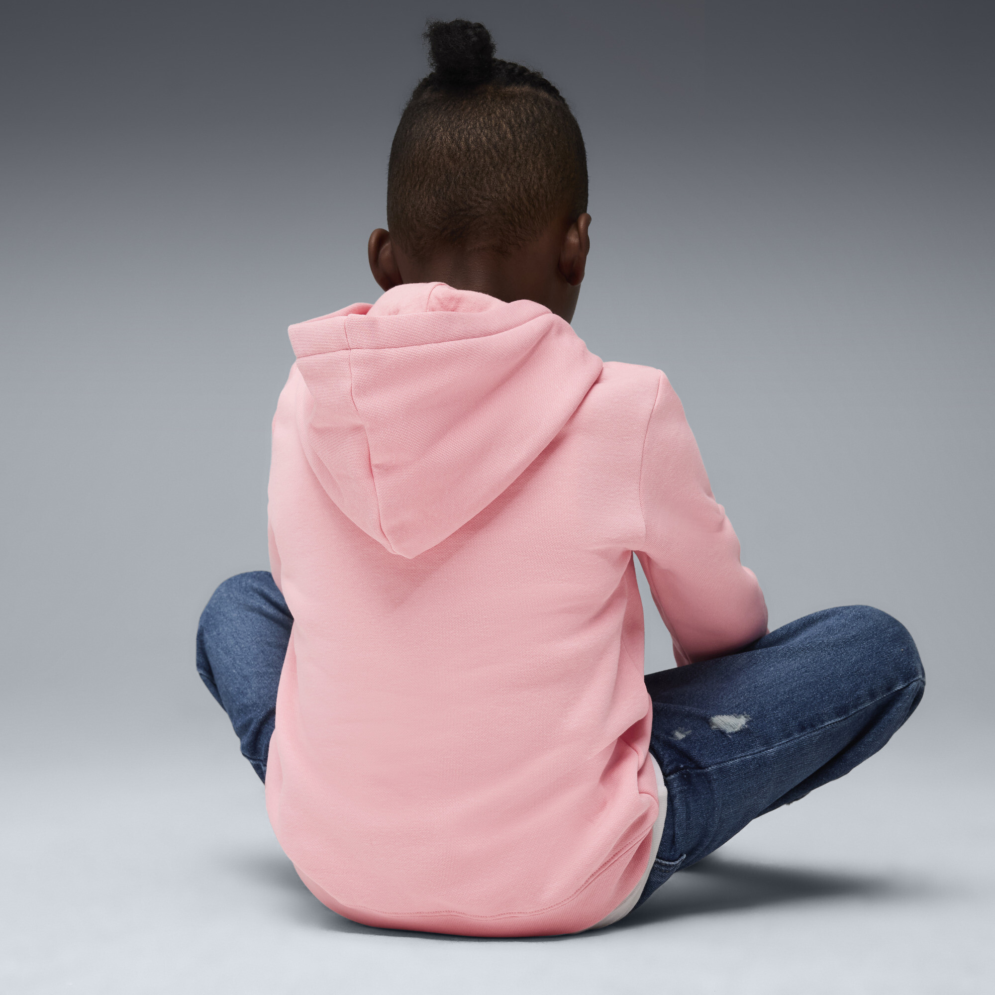 PUMA ESS No. 1-logo fleece hoodie voor Heren, Roze, Maat 2-3Y thumbnail 5