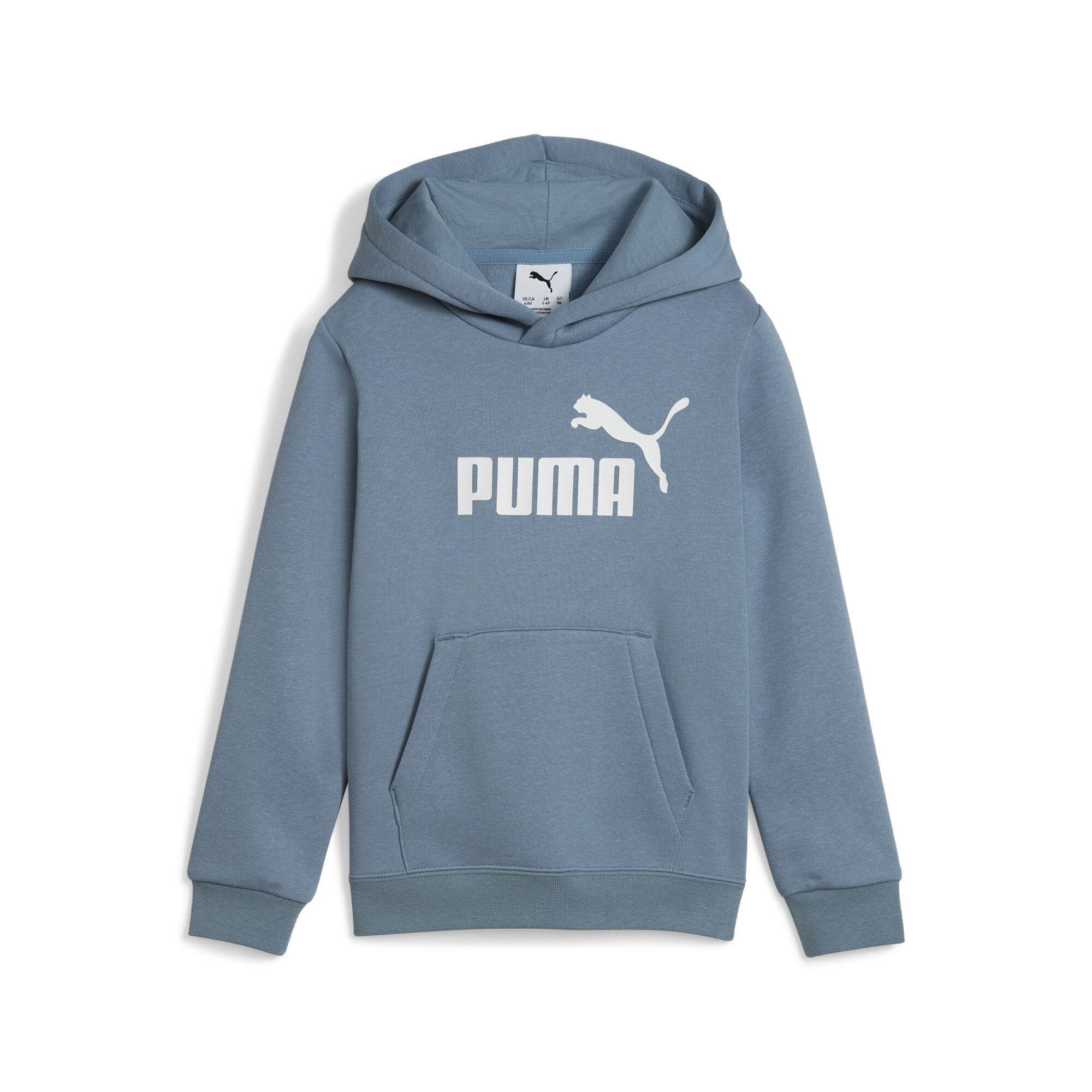 PUMA ESS No. 1-logo fleece hoodie voor Heren, Blauw, Maat 5-6Y thumbnail 3