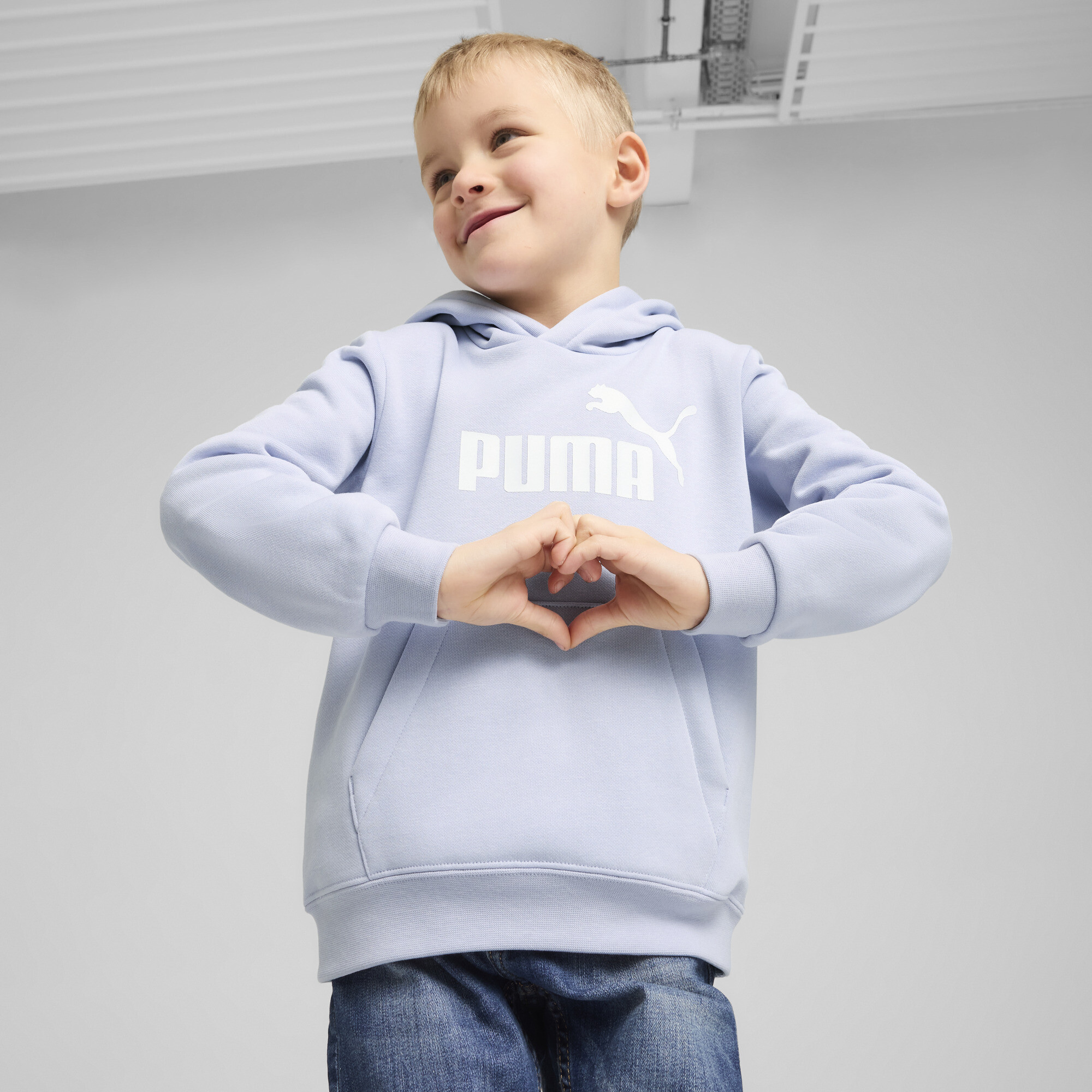 Puma ESS No. 1 Logo Fleece-Hoodie Kinder | Mit Logo Print | Cool Weather | Größe: 2-3Y