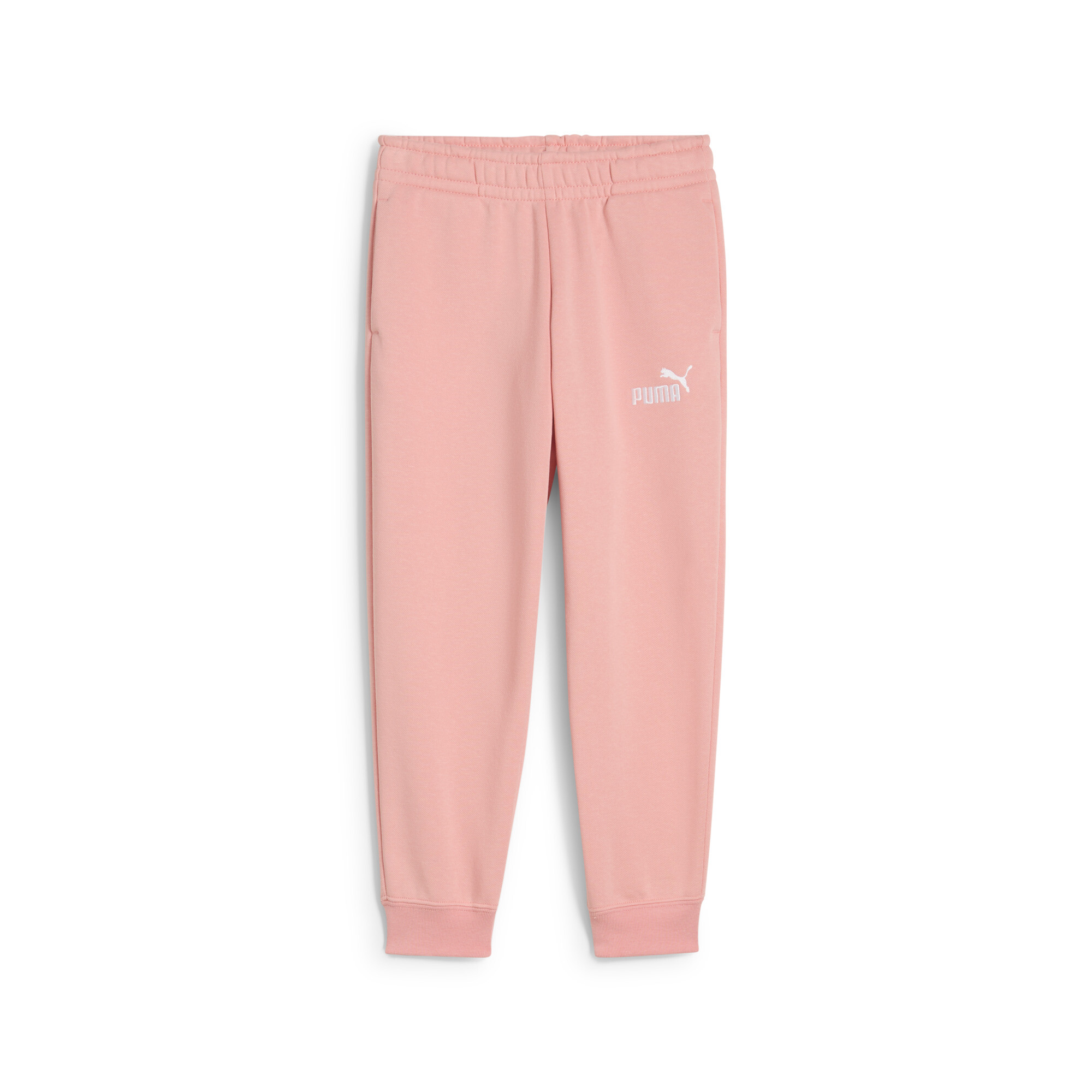 Puma ESS No. 1 Logo Fleece-Jogginghose Kinder | Mit Plain | Pink Fruit | Größe: 5-6Y