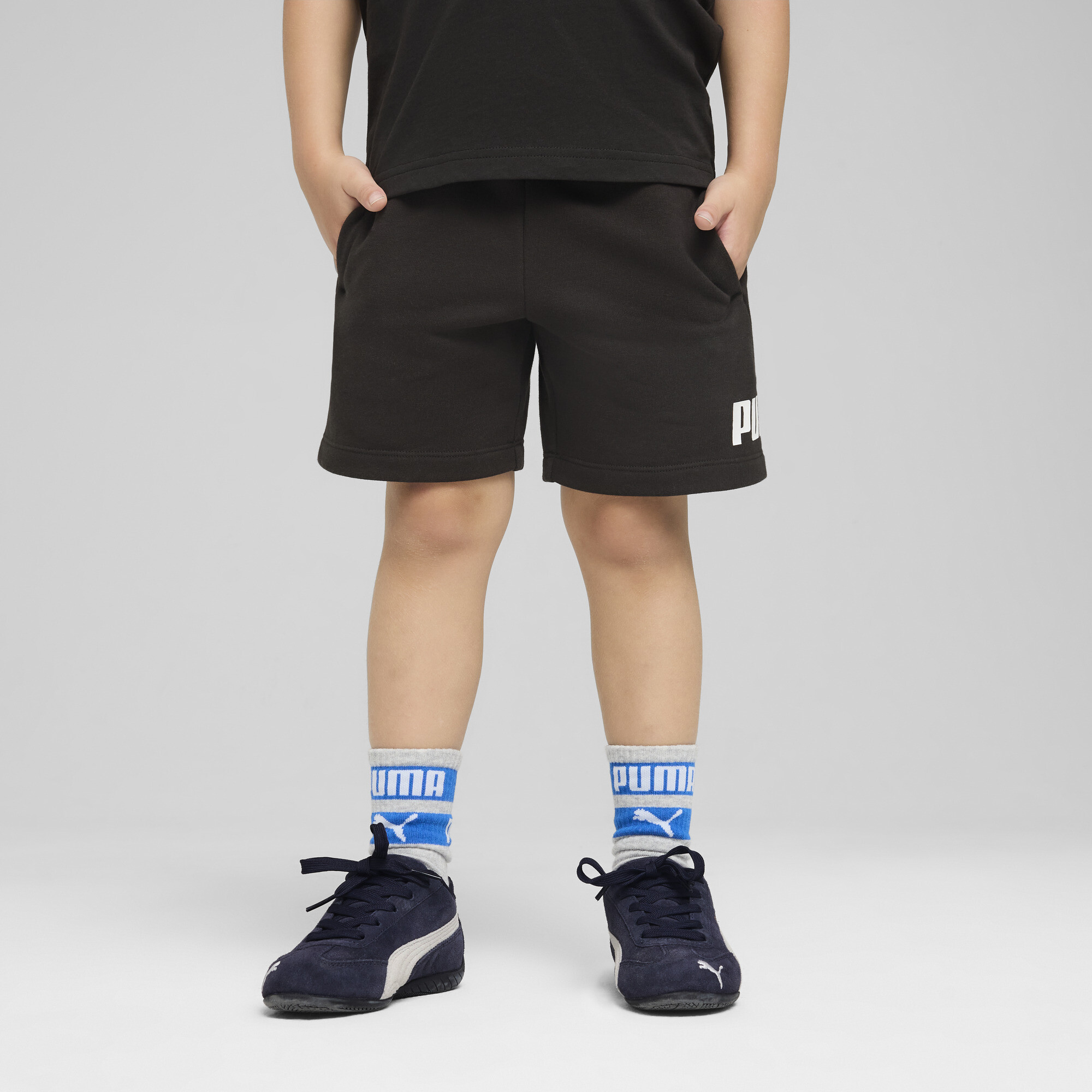 Puma ESS No. 1 Logo Shorts Kinder | Mit Plain | Black | Größe: 5-6Y