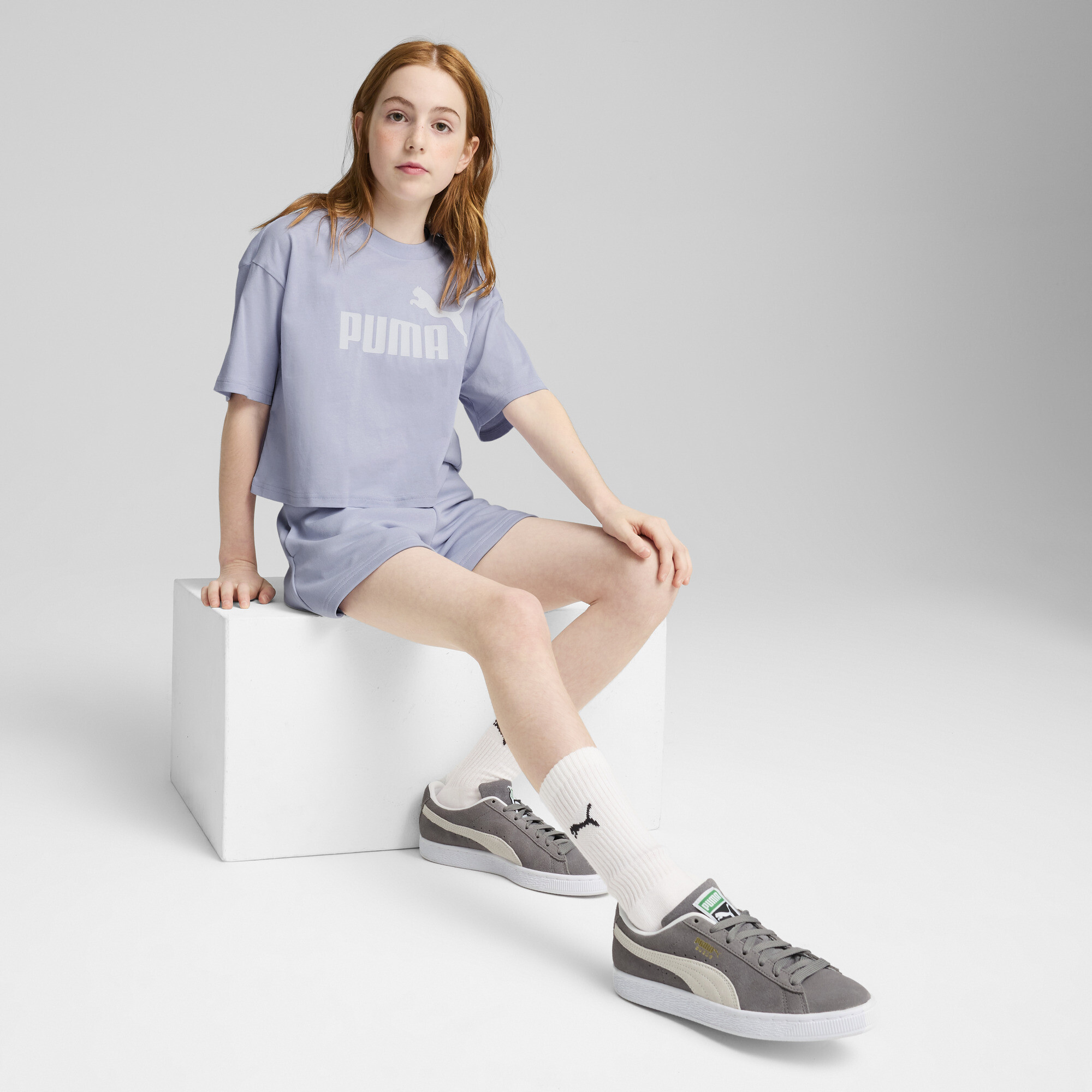 ESS No. 1-logo T-shirt met korte pasvorm voor Dames, Maat 15-16Y | PUMA