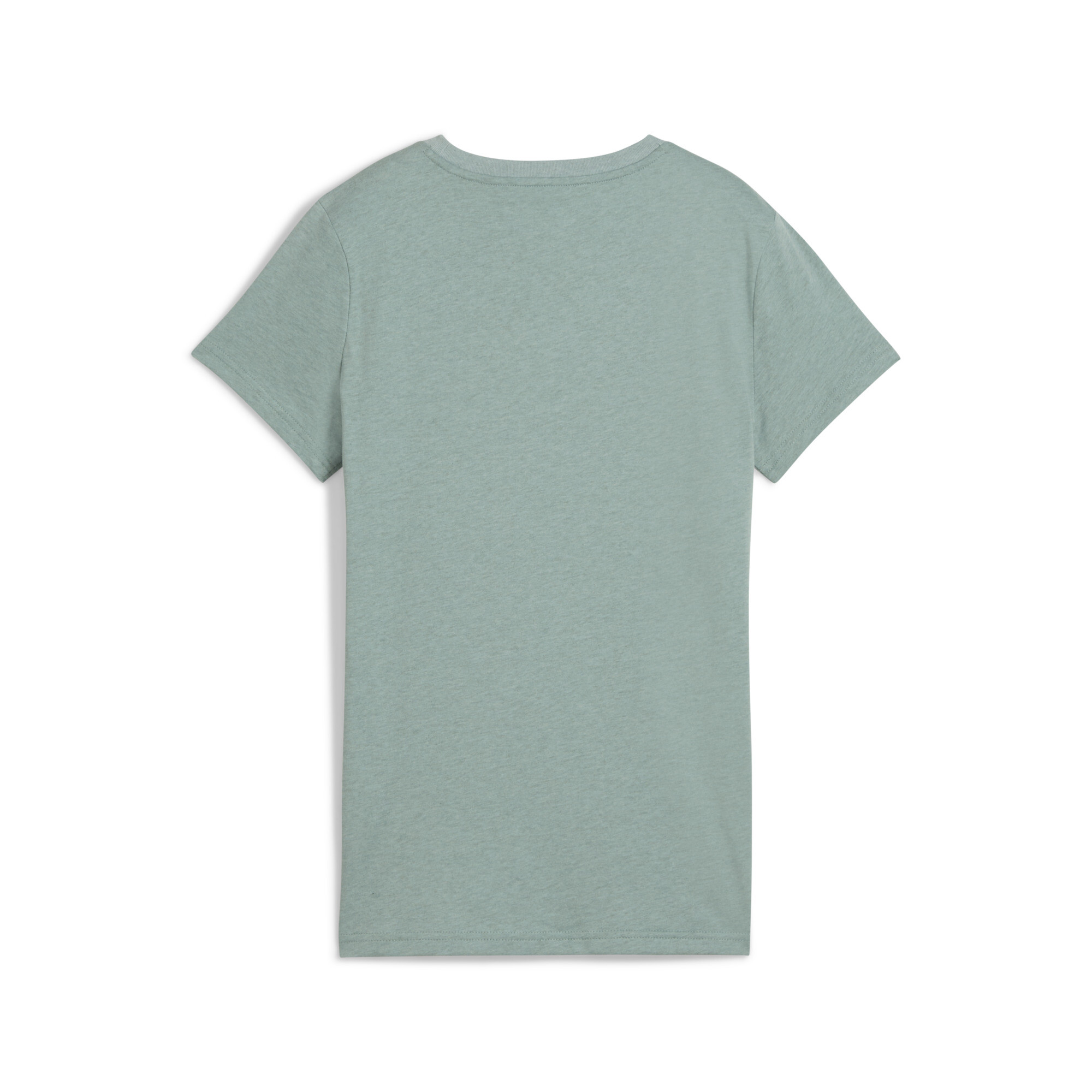 ESS No. 1 Logo Heather T-shirt voor Dames, Groen, Maat L | PUMA