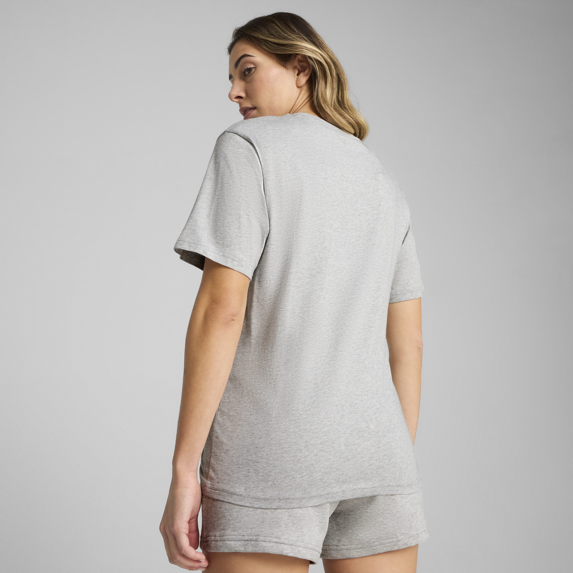 PUMA Essentials No. 1 Logo relaxed T-shirt voor Dames, Grijs, Maat XXS thumbnail 5