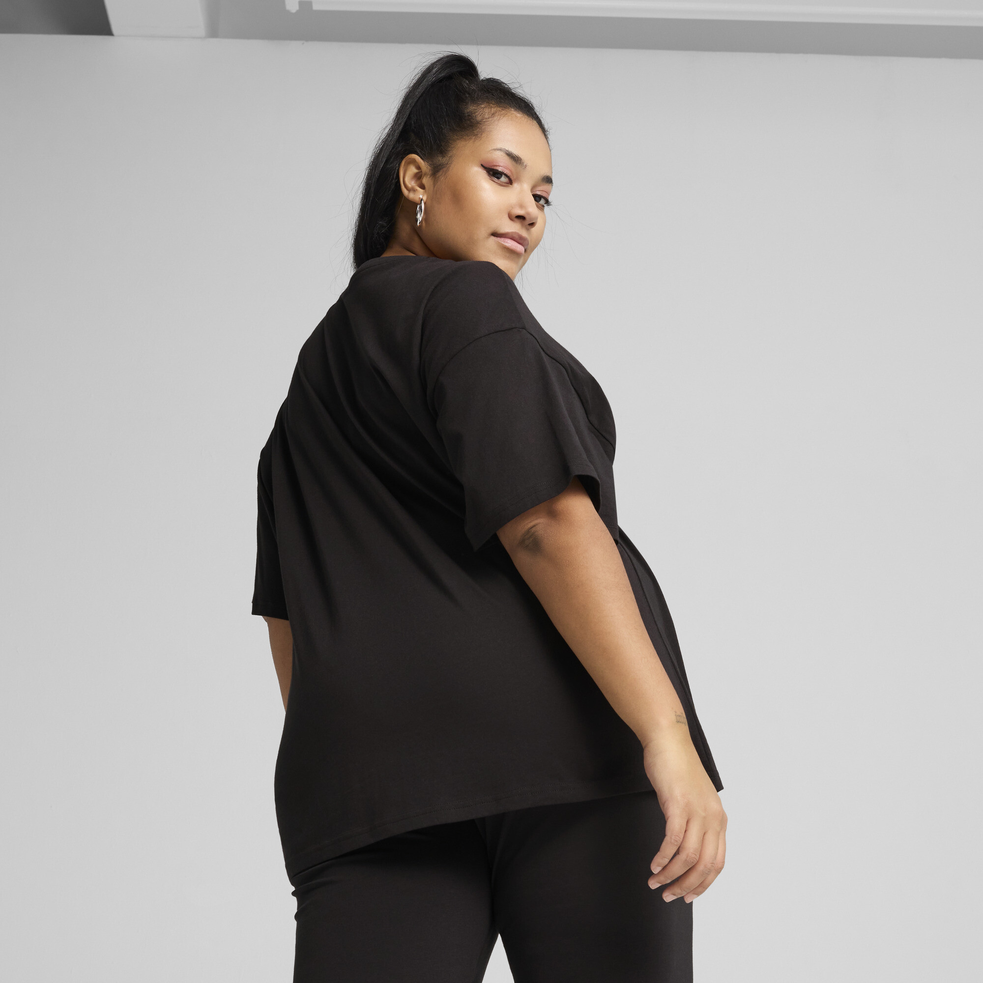 PUMA ESS Relaxed T-shirt voor Dames, Zwart, Maat M thumbnail 5