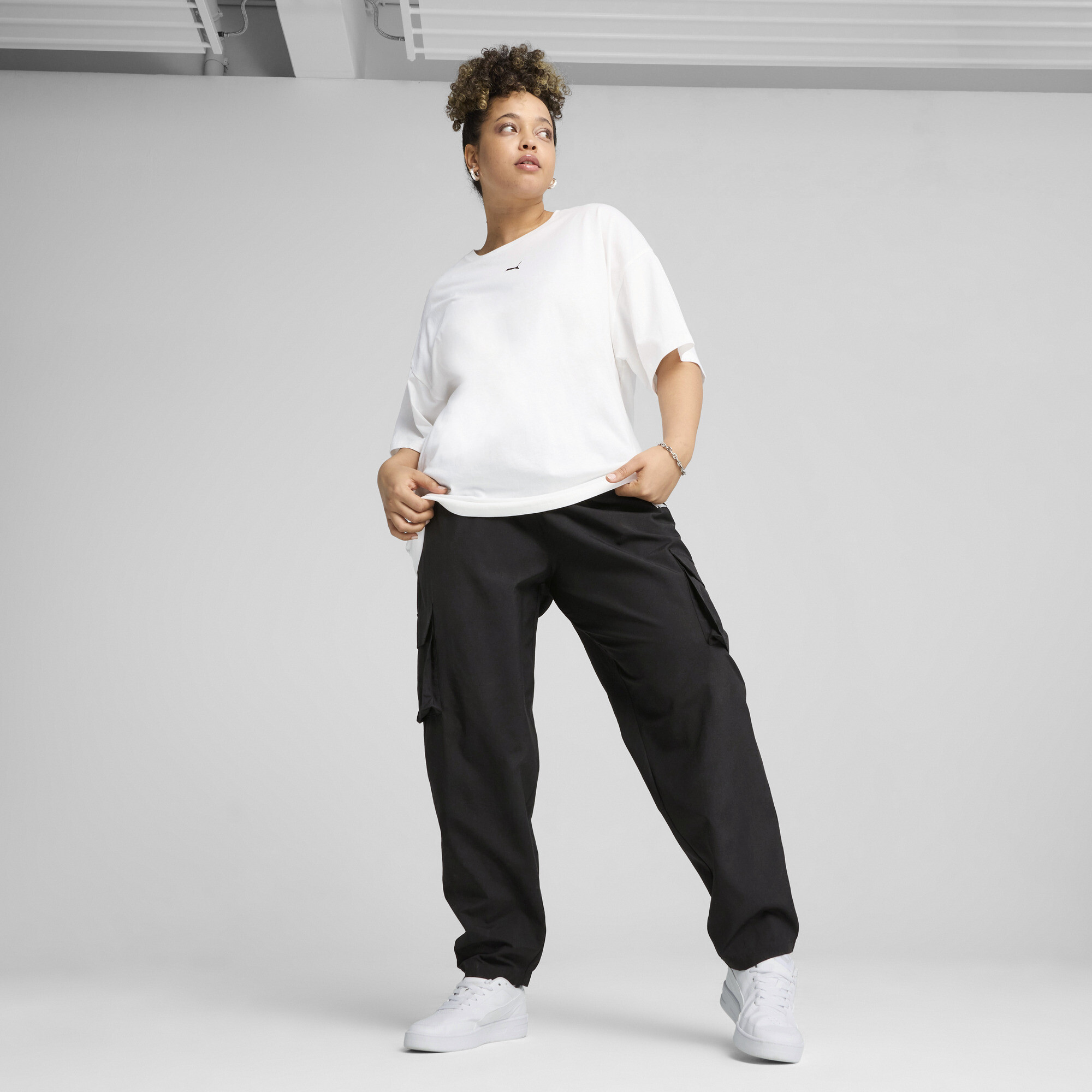 PUMA ESS Relaxed T-shirt voor Dames, Wit, Maat M thumbnail 6