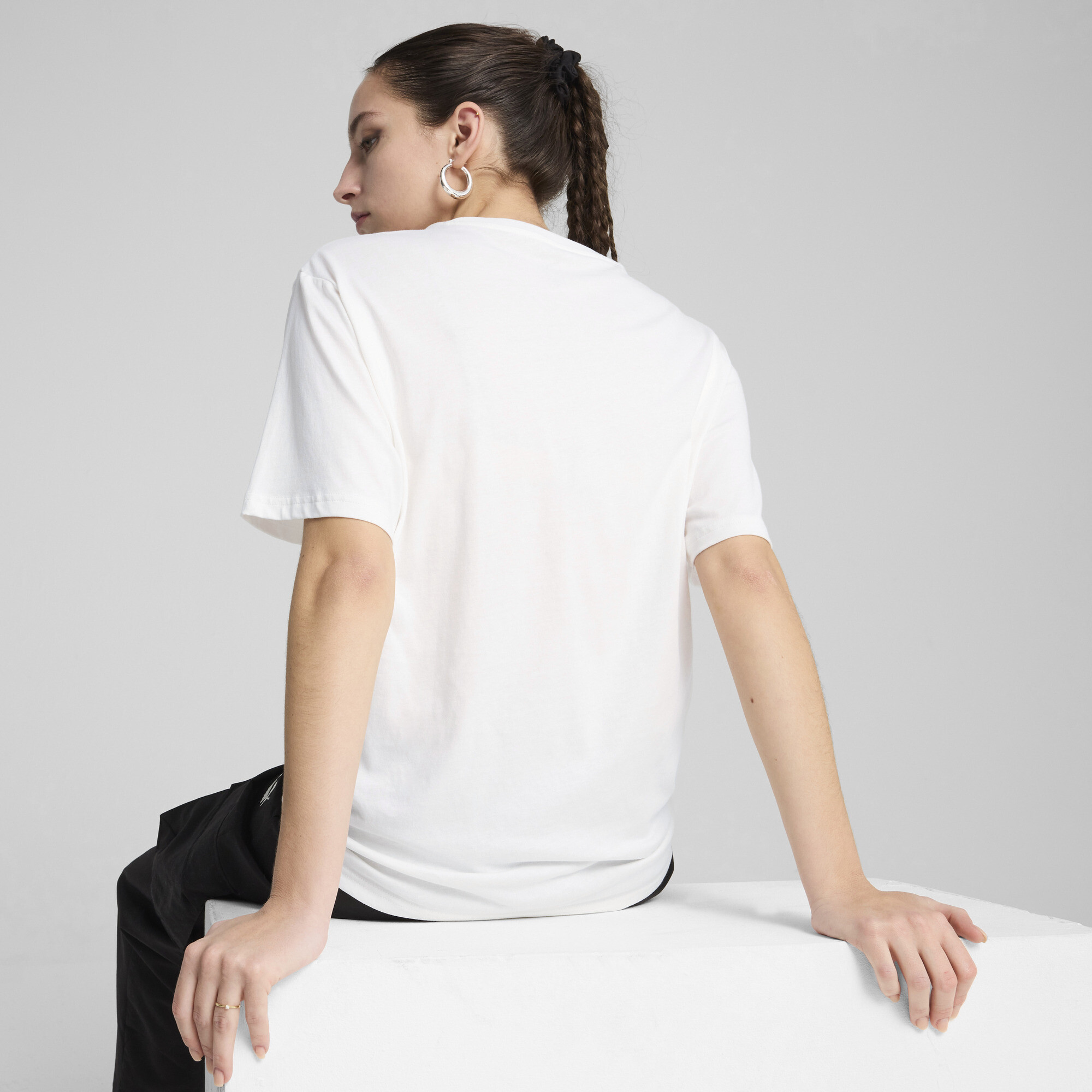 PUMA ESS Relaxed T-shirt voor Dames, Wit, Maat M thumbnail 5