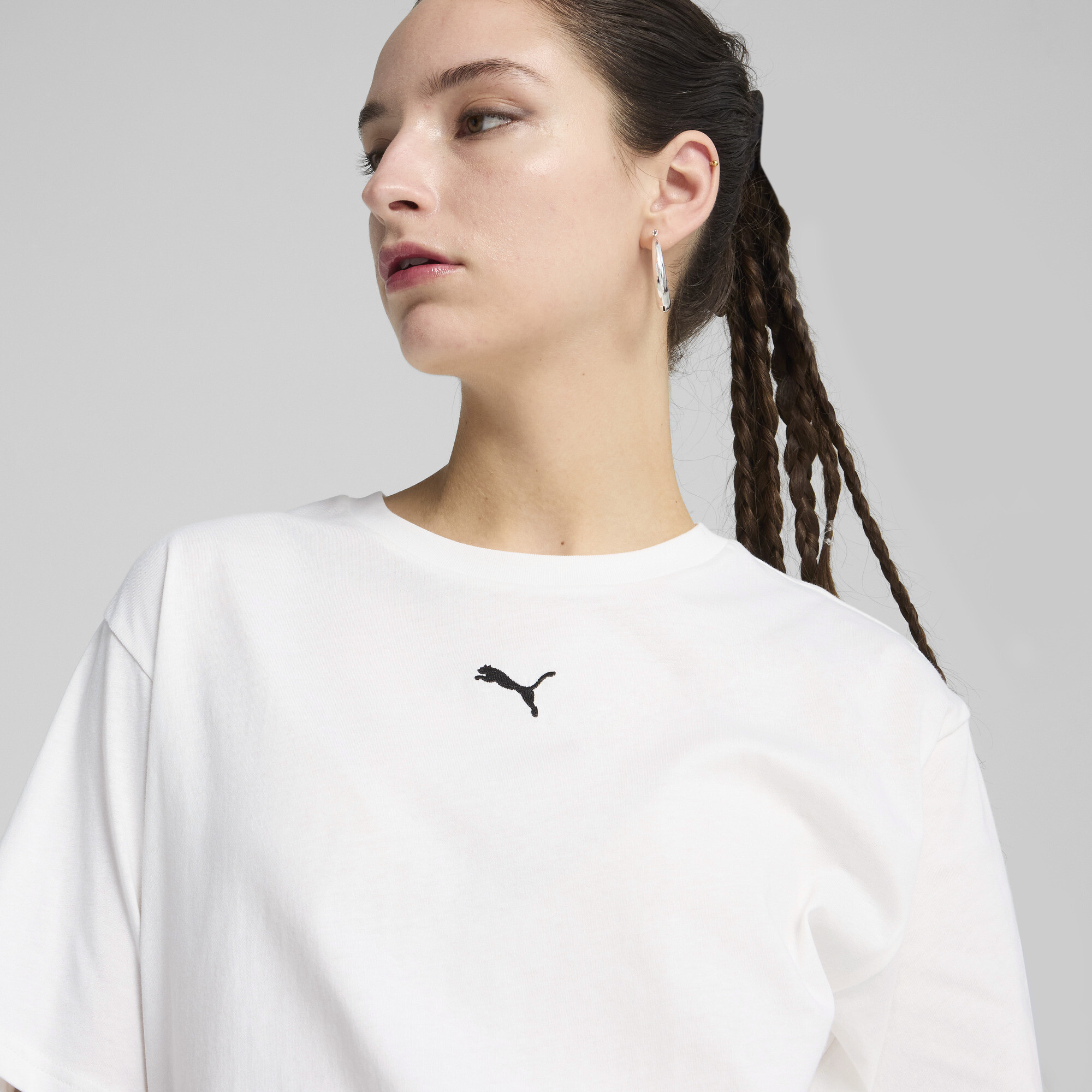 PUMA ESS Relaxed T-shirt voor Dames, Wit, Maat M thumbnail 4