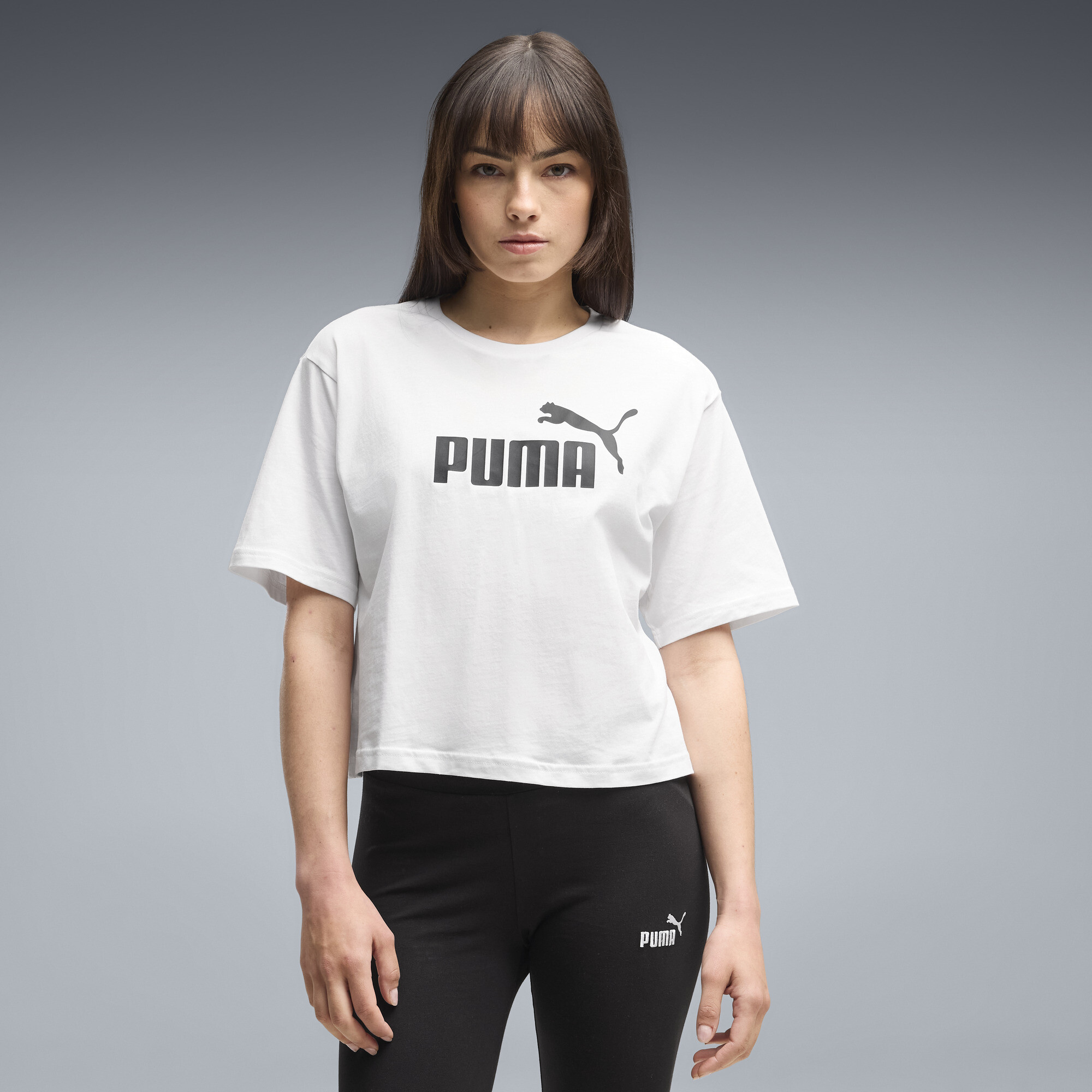 T shirt court décontracté à logo N° 1 ESS Femme - vue 2