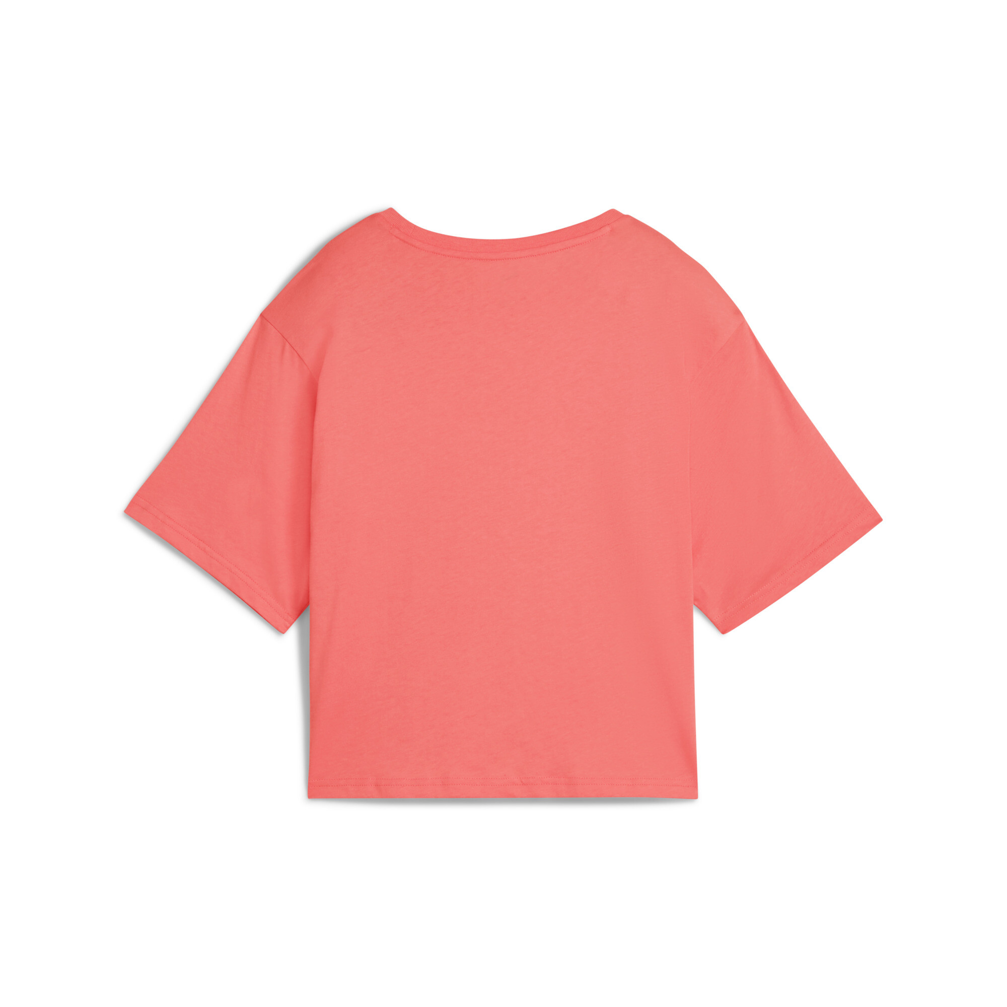 ESS Cropped No. 1 Logo Relaxed T-shirt voor Dames, Roze, Maat XL | PUMA