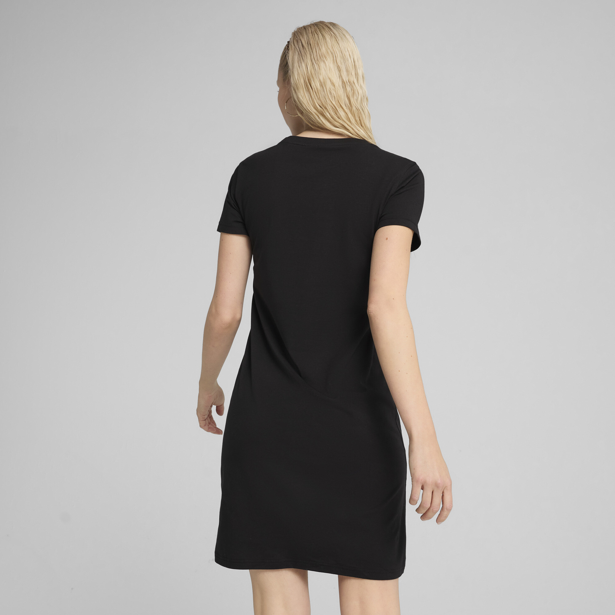 PUMA ESS Small No. 1 Logo slanke jurk voor Dames, Zwart, Maat M thumbnail 5