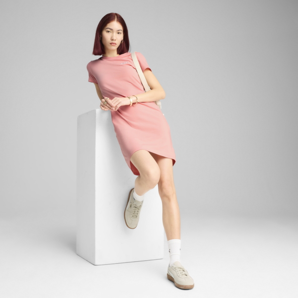 Vestido Essentials Small No. 1 Logo para mujer, Pink Fruit, large-MEX