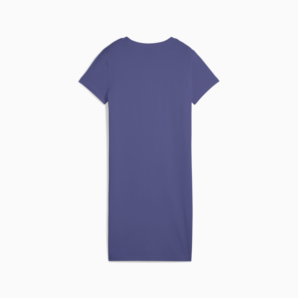 ESS Small No. 1 Logo Slim Dress Women, Blue Crystal, large-ZAF
