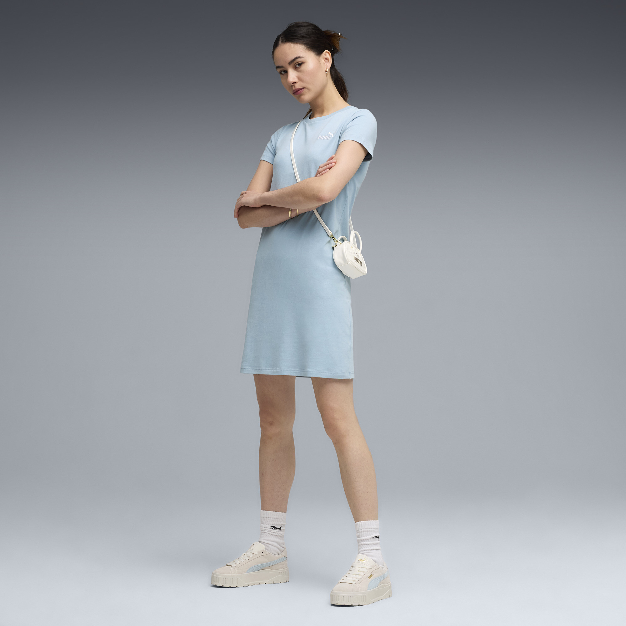 PUMA ESS Small No. 1 Logo slanke jurk voor Dames, Maat L thumbnail 4