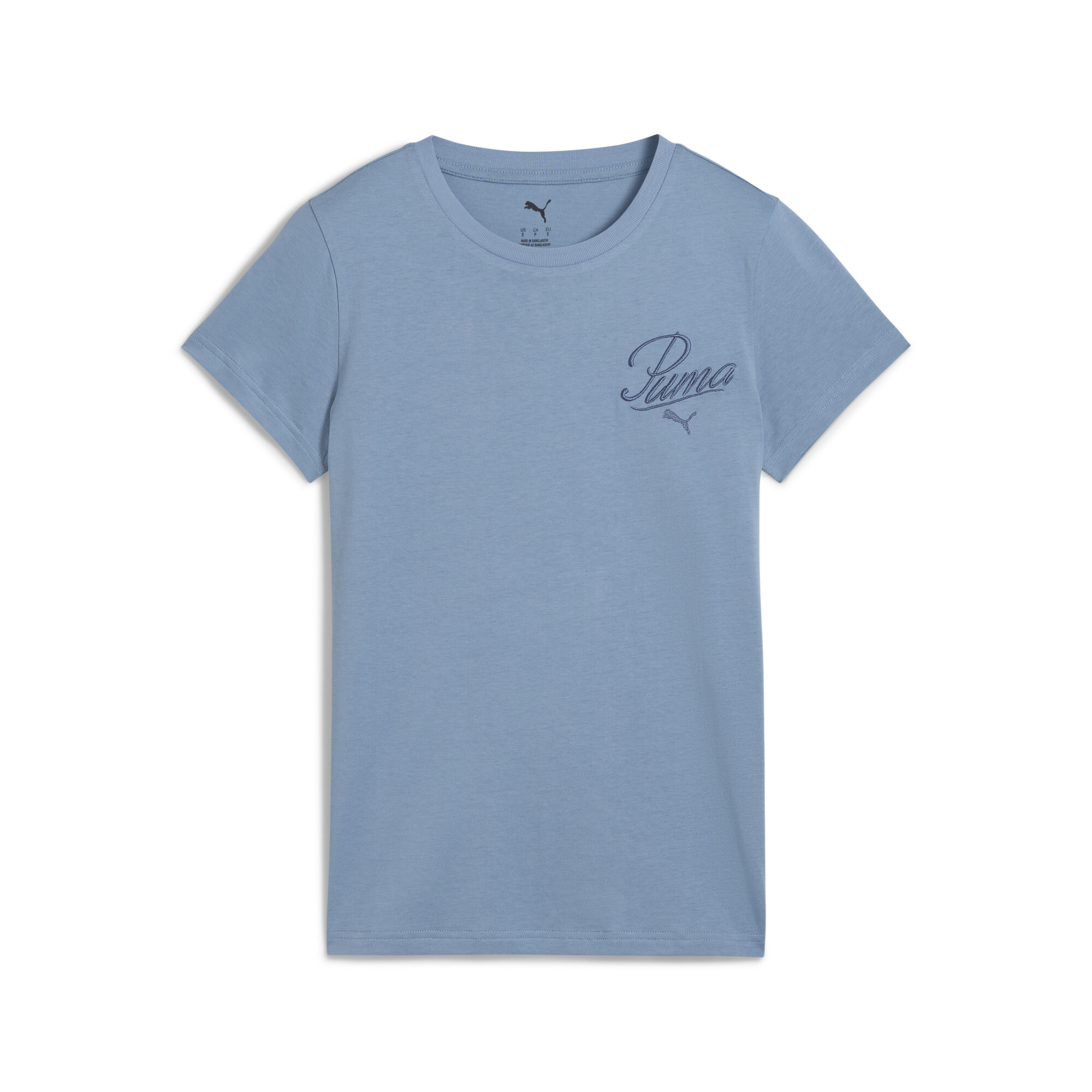 PUMA ESS SCRIPT T-shirt Dames, Blauw, Maat S thumbnail 3
