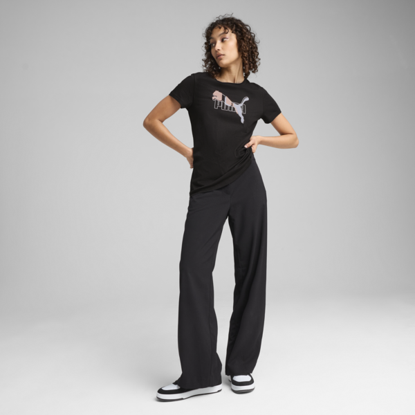 ESS LOGO LAB Tee Women, PUMA Black, large-MEX