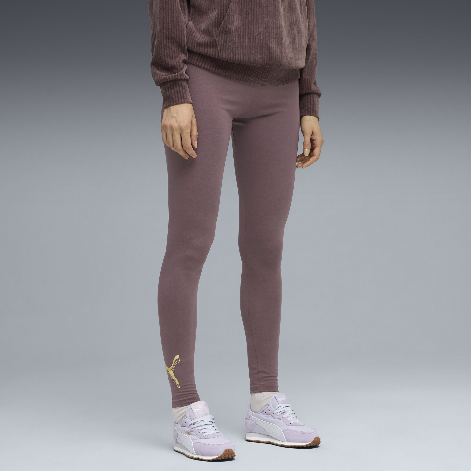 PUMA ESS Metallic Legging voor Dames, Goud, Maat L