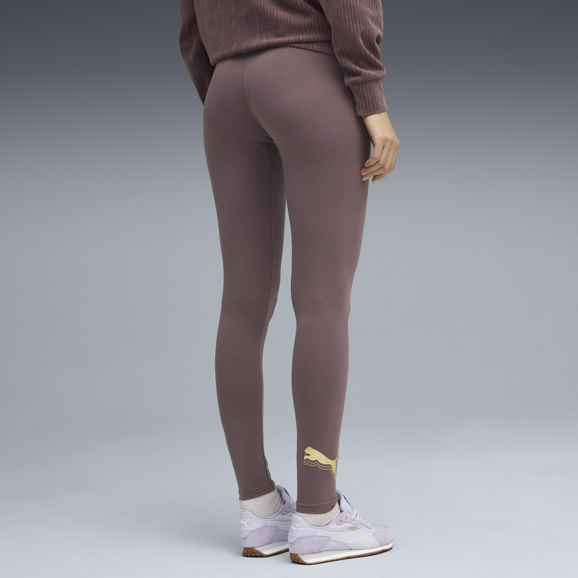 PUMA ESS Metallic Legging voor Dames, Goud, Maat XXL thumbnail 5