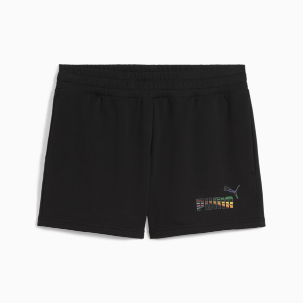 Love United Mid-Rise 4" Shorts Women, PUMA Black, large-MEX