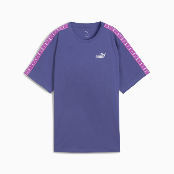 ESS TAPE Relaxed Tee Women, Blue Crystal, large-MEX