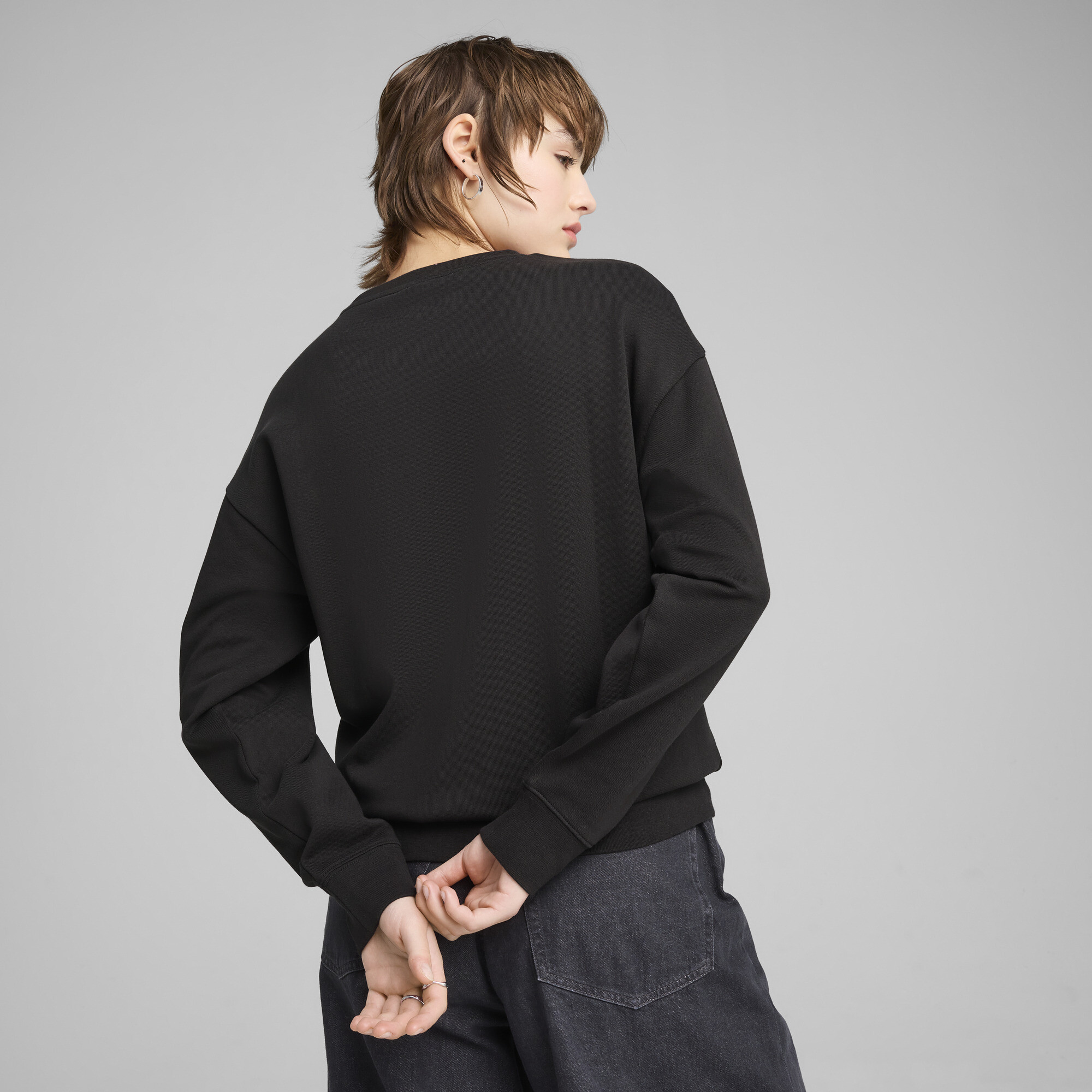 PUMA Elevated Essentials Women's Comfort Crew Sweatshirt - Picture 10 of 50