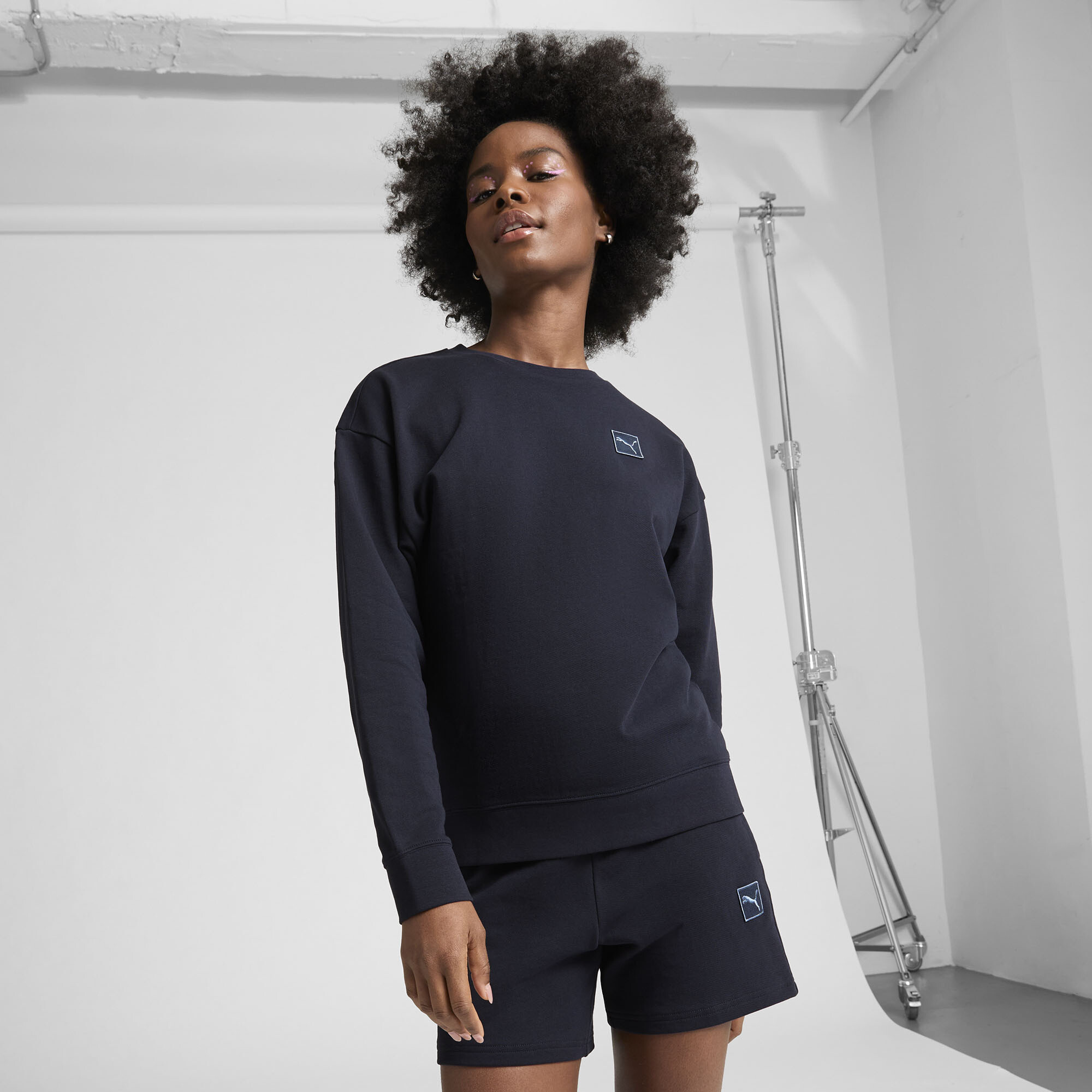 PUMA Elevated Essentials Women's Comfort Crew Sweatshirt - Picture 18 of 50