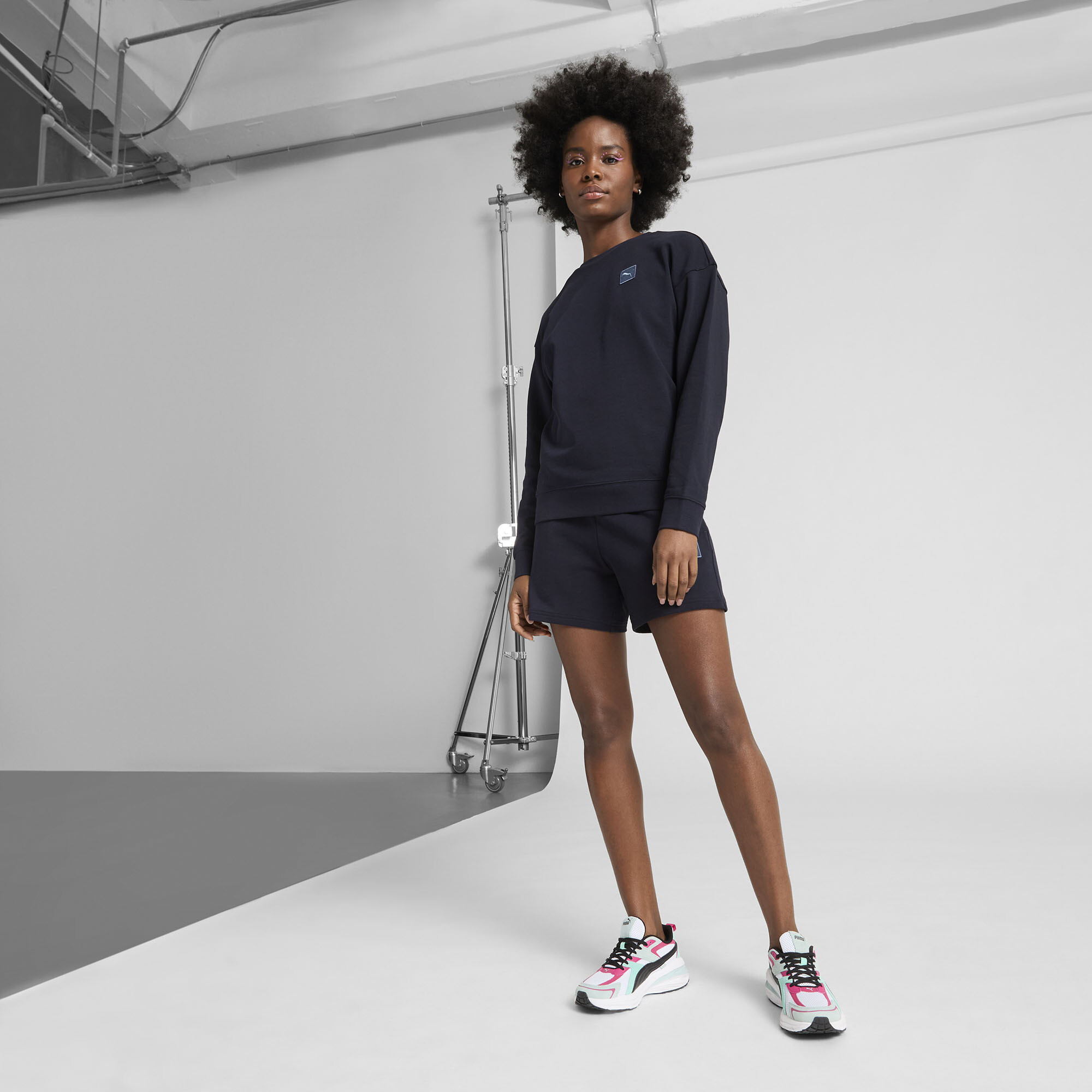 PUMA Elevated Essentials Women's Comfort Crew Sweatshirt - Picture 20 of 50