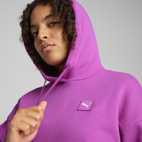 ESS ELEVATED Comfort Hoodie Women, Wild Berry, large-MEX