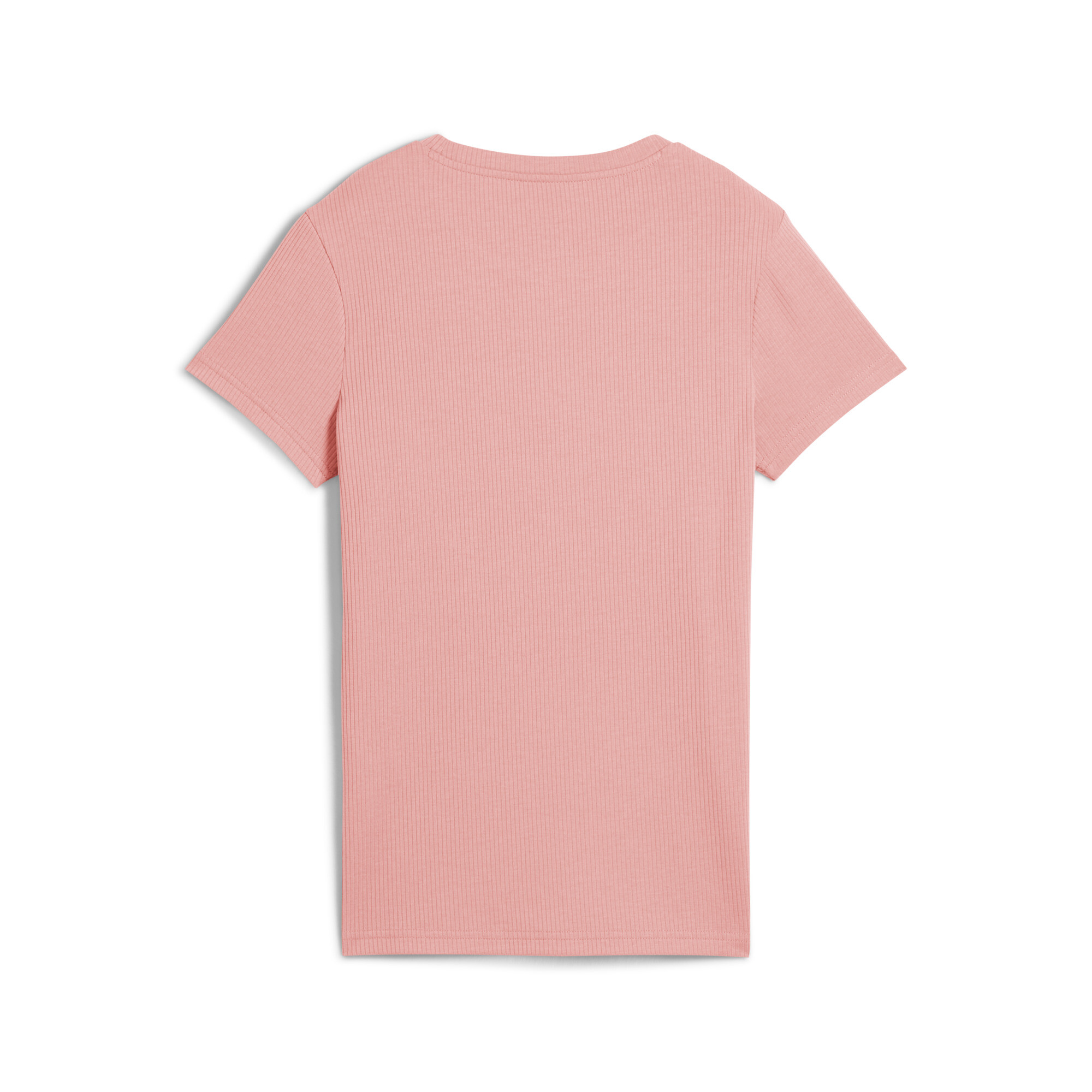 ESS ELEVATED rib T-shirt voor Dames, Roze, Maat S | PUMA