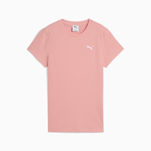 Playera Essentials ELEVATED Rib para mujer, Pink Fruit, large-MEX