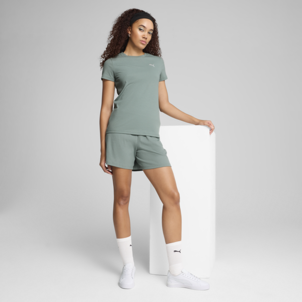 Remera Essentials ELEVATED Rib para mujer, Green Moon, large-ARG