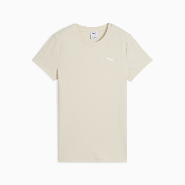 Remera Essentials ELEVATED Rib para mujer, Alpine Snow, large-ARG