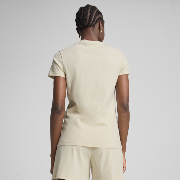 Remera Essentials ELEVATED Rib para mujer, Alpine Snow, large-ARG