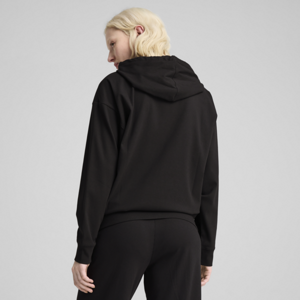 Buzo Essentials ELEVATED Comfort Rib para mujer, PUMA Black, large-ARG