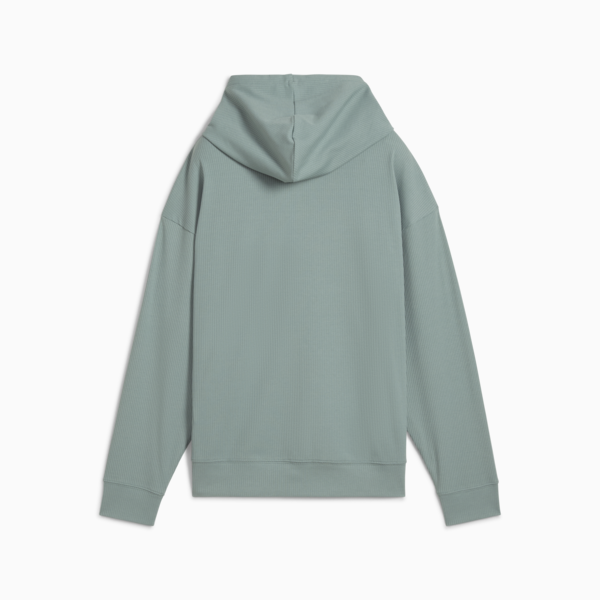 Buzo Essentials ELEVATED Comfort Rib para mujer, Green Moon, large-ARG